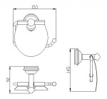 SAPHO - ASTOR držák toaletního papíru s krytem, chrom 1325-17