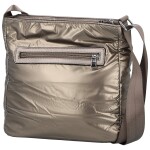 Stylová dámská textilní crossbody kabelka Zayana, zlatá