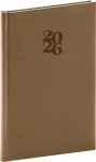 NOTIQUE Týdenní diář Essenza 2026, oříšek, 15 x 21 cm (PGD-TA5ES-6004)
