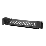 LogiLink 19" police do racku černá / Police do racku / 2U / nosnost 25kg / š. 430 mm / hl. 250 mm (SF2C35B)