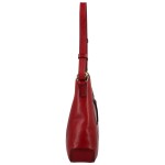 Elegantní dámská kožená kabelka na rameno Katana Tenga, vínová