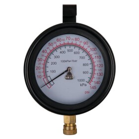 KS Tools 150.2326 Manometr Ø 100,0 mm, 0 - 10 bar s 1/4 rychlospojkou