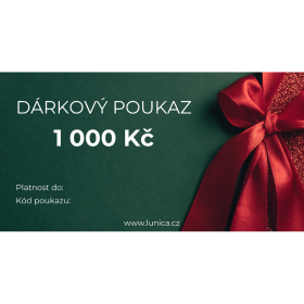 LUNICA Vánoční elektronický dárkový poukaz Hodnota: 300 Kč