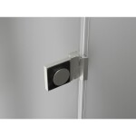 MEXEN/S - Lunar-B sprchové dveře křídlové pravé 120, transparent, nikl kartáčovaný 832S-120-050-97-00-P