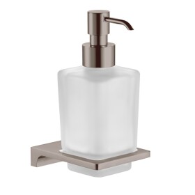 RAV Slezák - NIL - Koupelnový doplněk Dávkovač tekutého mýdla skleněný, Metal Grey lesklá NLA0303MGL NLA0303MGL