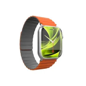 Mobile Origin Magnetic Strap Apple Watch 49mm/46mm/45mm/44mm šedá/oranžová (AWMS-01-GRY-ORG)