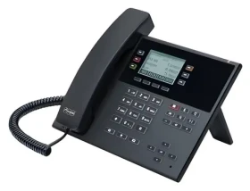 Auerswald COMfortel D-110 černá / IP telefon / 3 linky / PoE / Handsfree / Displej 2,7" (90277)