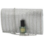 Třpytivé dámské psaníčko Michelle Moon Florida, stříbrné