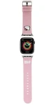 Hello Kitty Silikonový řemínek Kitty Head růžová / Řemínek / pro Apple Watch 38/40/41 mm (HKAWMPGKHK)