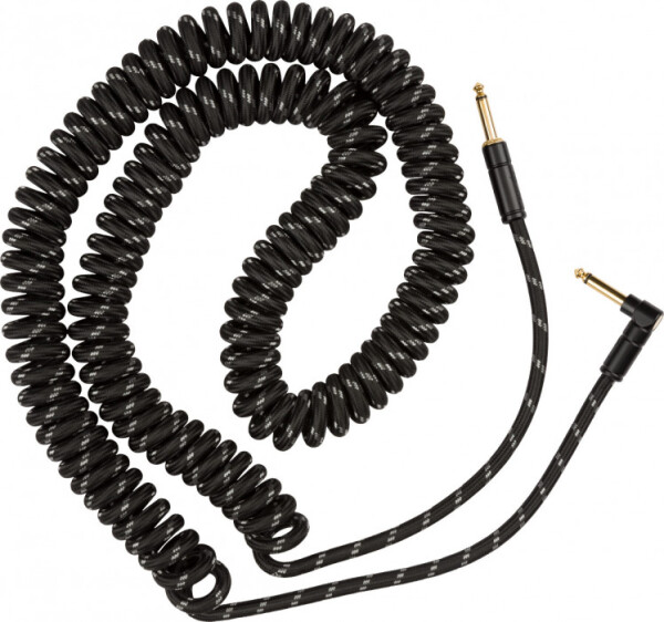 Fender Deluxe Coil Cable 30" Black Tweed