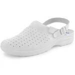 Obuv MISA dámský kožený nazouvák s plnou špicí perforovaný bílý 37 - bílý