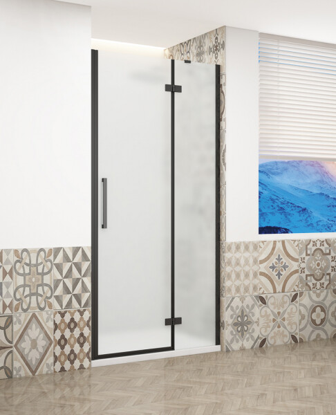 GELCO - TRINITY BLACK dveře do niky pravé, 1100 matné sklo, GT1211MR-B GT1211MR-B