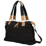 Stylová textilní kabelka na rameno Sofie, černá