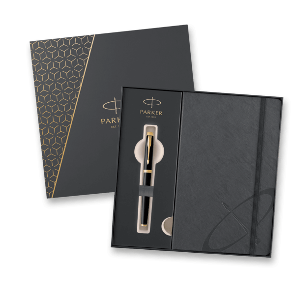 Dárková kazeta Parker IM Black GT - sada roller a zápisník