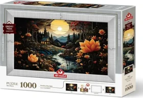 ART PUZZLE 5666 Puzzle s rámem a lepidlem 3v1 Noční krásky