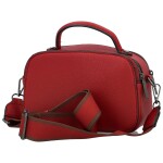 Stylová dámská koženková crossbody kabelka Katin, červená