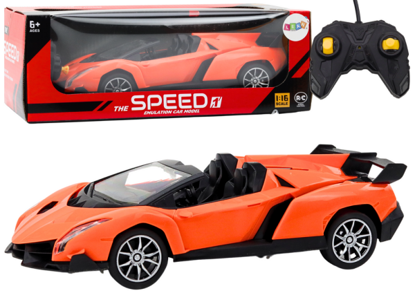 Mamido RC Sportovní Auto na Dálkové Ovládání 1:16 Oranžové