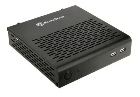 SilverStone SST-PT13B Petit černá / Thin Mini-ITX / 2x USB 2.0 / bez zdroje / VESA 100 (SST-PT13B)