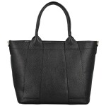 Trendy dámská kožená kabelka do ruky Rosalyn, černá