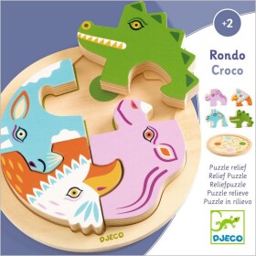 Dřevené puzzle Rondo Rhino