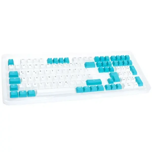 Ducky Keycap Set / PBT / ISO / bílo-modrá / 109 kláves / DE (DKSA109-DEPDBWZOT)