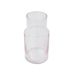 HK living Karafa Tube Blush 800 ml, růžová barva, sklo