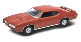 WELLY Model auta 1969 Pontiac GTO červená, modrá