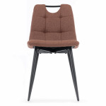 Jídelní židle, hnědá, látka, DCL-V2017 BR2