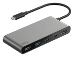 Belkin CONNECT USB-C Hub stříbrná / Hub / 7v1 / 2x USB-C (AVC023HQSGY)