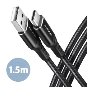 AXAGON BUCM-AM15AB HQ Datový kabel USB-A 2.0 - USB-C 1.5m černá (BUCM-AM15AB)