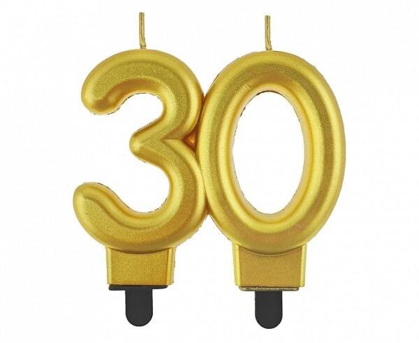 Dortisimo Godan svíčka zlatá číslo 30