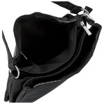 Stylová dámská koženková crossbody kabelka Cindra, černá