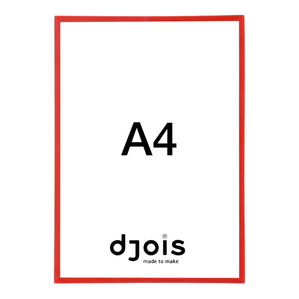 Djois samolepicí rámeček - Display Frame, A4, červený, 1 ks