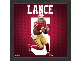 Highland Mint Obraz San Francisco 49ers NFL Trey Lance Impact Jersey Frame