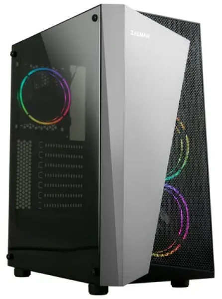 Zalman S4 Plus černá / Midi Tower / ATX / 1x USB 3.0 + 2x USB 2.0 / bez zdroje / průhledná bočnice (S4 Plus)