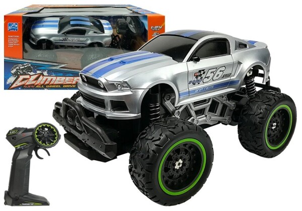 Mamido Auto na dálkové ovládání R/C Monster 1:24 stříbrné