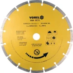 Vorel Kotouč diamantový řezný segmentový 230x22,2 mm / Řezný kotouč / Suché řezání / Max. 6500 ot./min (TO-08715)