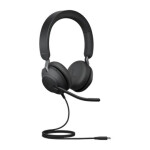 Rozbaleno - Jabra Evolve2 40 černá / Pro callcentra / Stereo / USB-C / MS / rozbaleno (24089-999-899.rozbaleno)