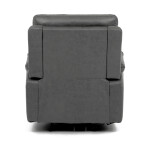 TV a relaxační křeslo s elektrickým ovládáním, potah šedá látka v dekoru vintage, 1 motor 240V