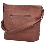 Stylová dámská koženková crossbody kabelka Herta, vínová