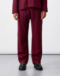 Service Works Flannel Chef Pants Burgundy M