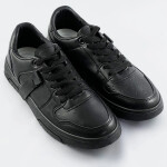 Černé dámské šněrovací tenisky sneakers (21-Q22) odstíny černé XL (42)