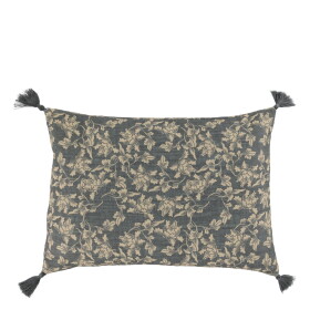 Chic Antique Povlak na polštář Aix Small Leaf Pattern 35 × 50 cm, modrá barva, textil