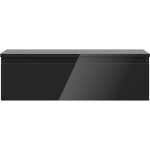 MEXEN/S - Orio koupelnová skříňka pod umyvadlo 80 cm s deskou, 1 šuplík, černá lesk 91A10-08023-1-BFC70