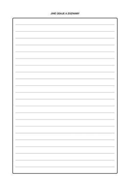 Záznamník ruční motorové pily, A4, 26 listů