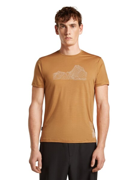 Pánské merino triko s krátkým rukávem ICEBREAKER Mens 125 Cool-Lite Sphere SS Tee Beta, Trail velikost: L