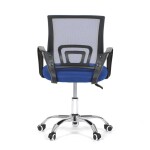 Dětská židle, výškově nastavitelná, modrá síťovina, KA-L103 BLUE