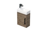 Koupelnová skříňka s umyvadlem SAT Cube Way 40x47,5x20 cm dub Wellington mat CUBE320401DCDW CUBE320401DCDW