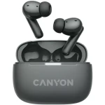 CANYON TWS-10 OnGo šedá / sluchátka s mikrofonem / BT 5.3 / IPX5 / nabíjecí pouzdro 500mAh (CNS-TWS10BK)