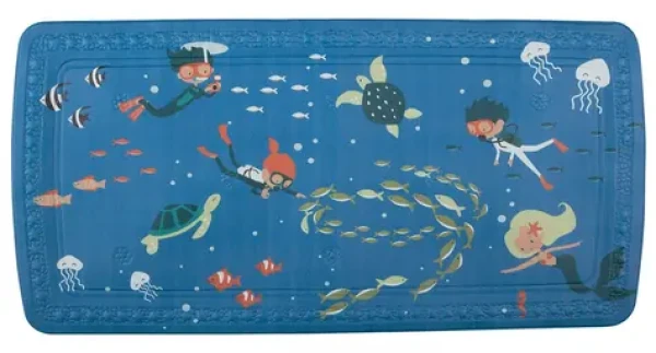 Spirella SCUBA DIVER protiskluzová podložka do vany dětský motiv / PVC / 71 x 36 cm